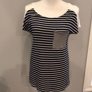 Navy striped tee